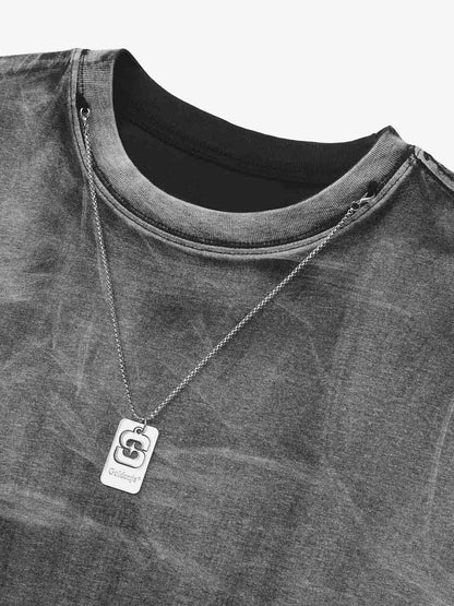 Thesupermade Metal Tag Street Rap T-Shirt