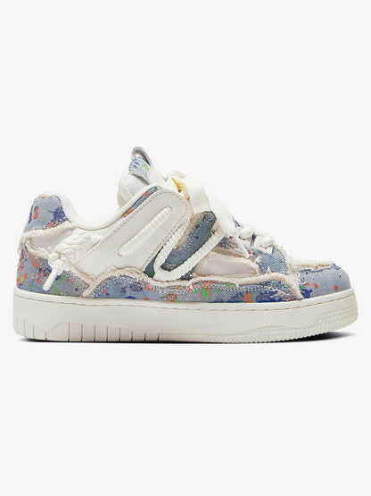 Destruction Series Tassel Contrast Color Sneakers - 2356