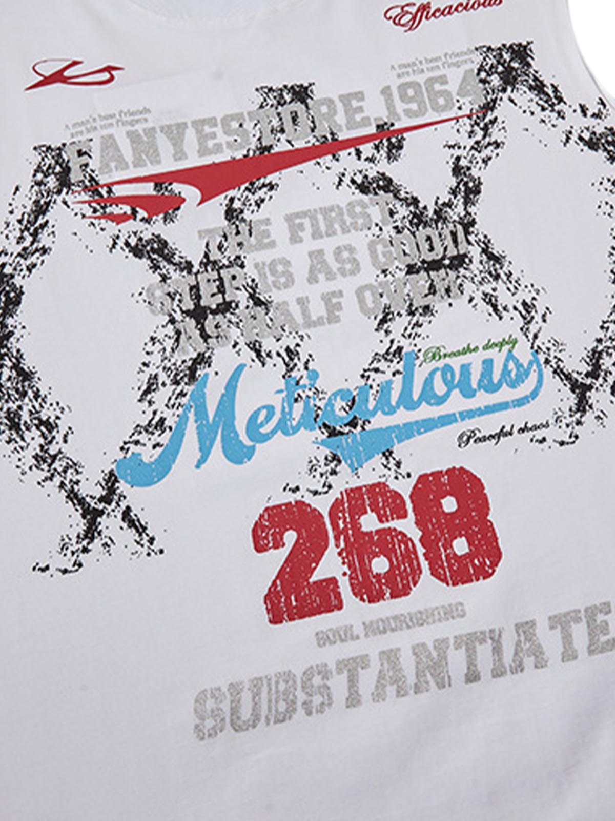 Regata Retro Tattered Print Vest