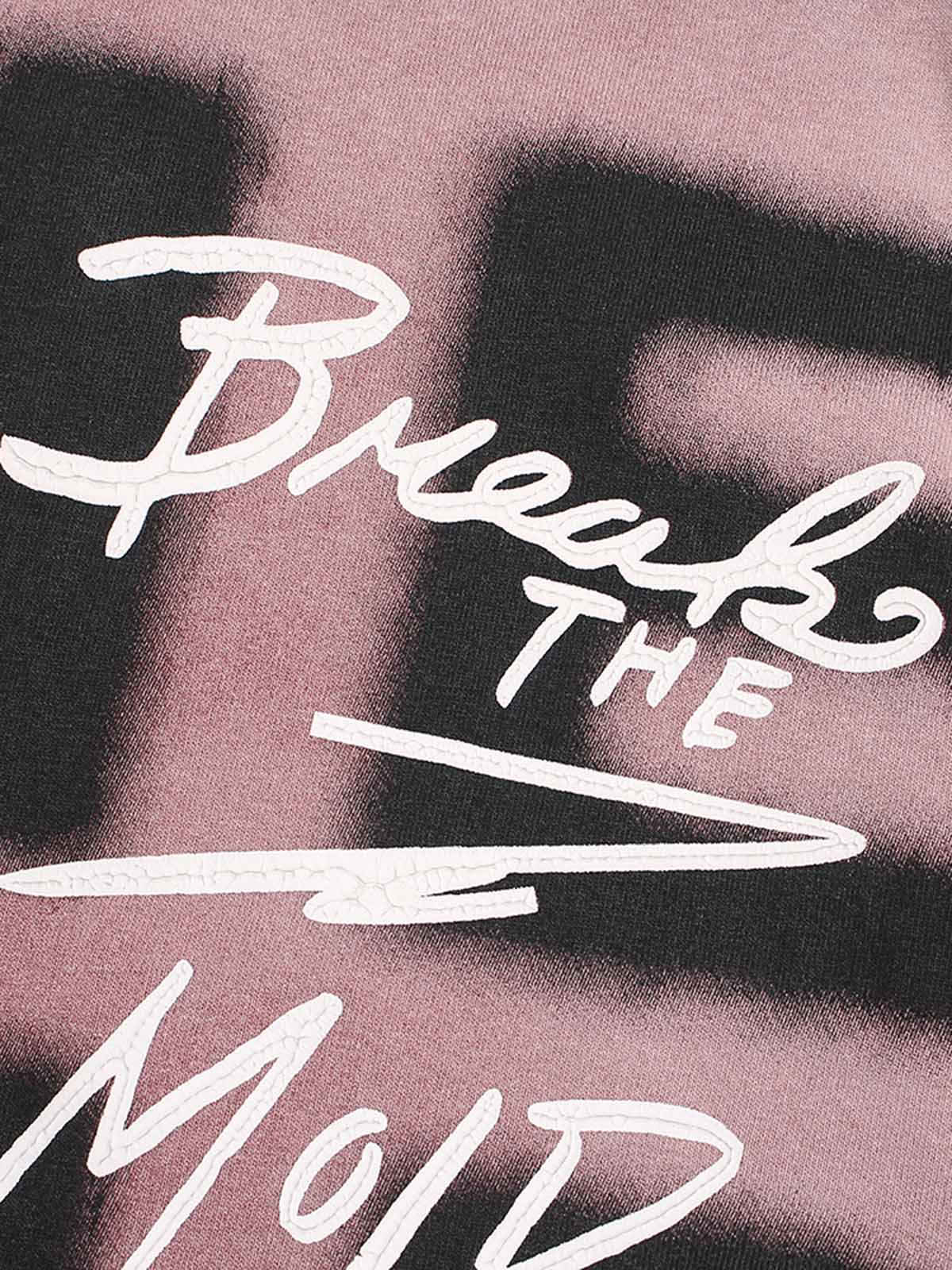 Camiseta Oversized Ink Splash Letter