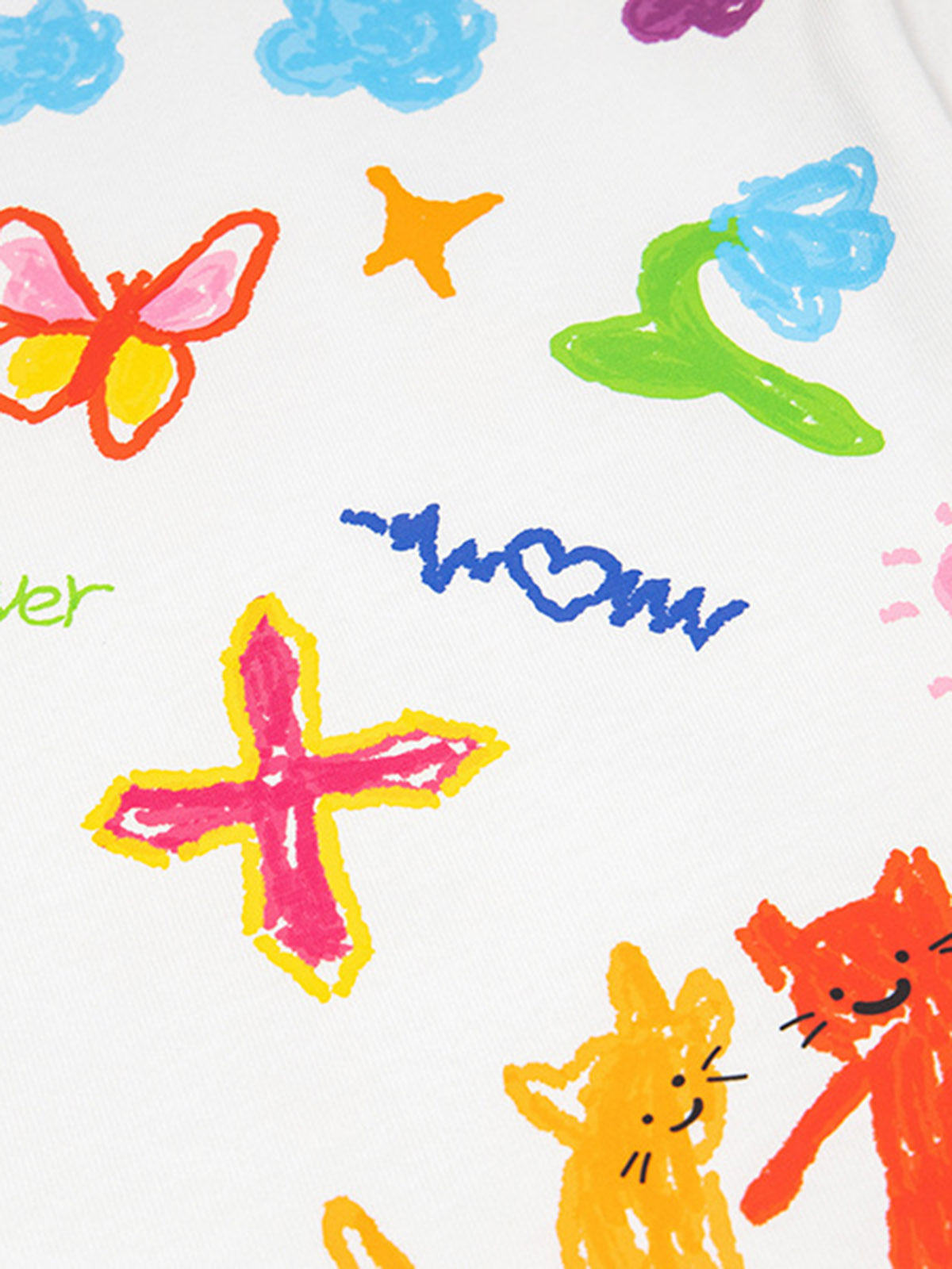 Retro Graffiti Hand-Painted T-Shirt