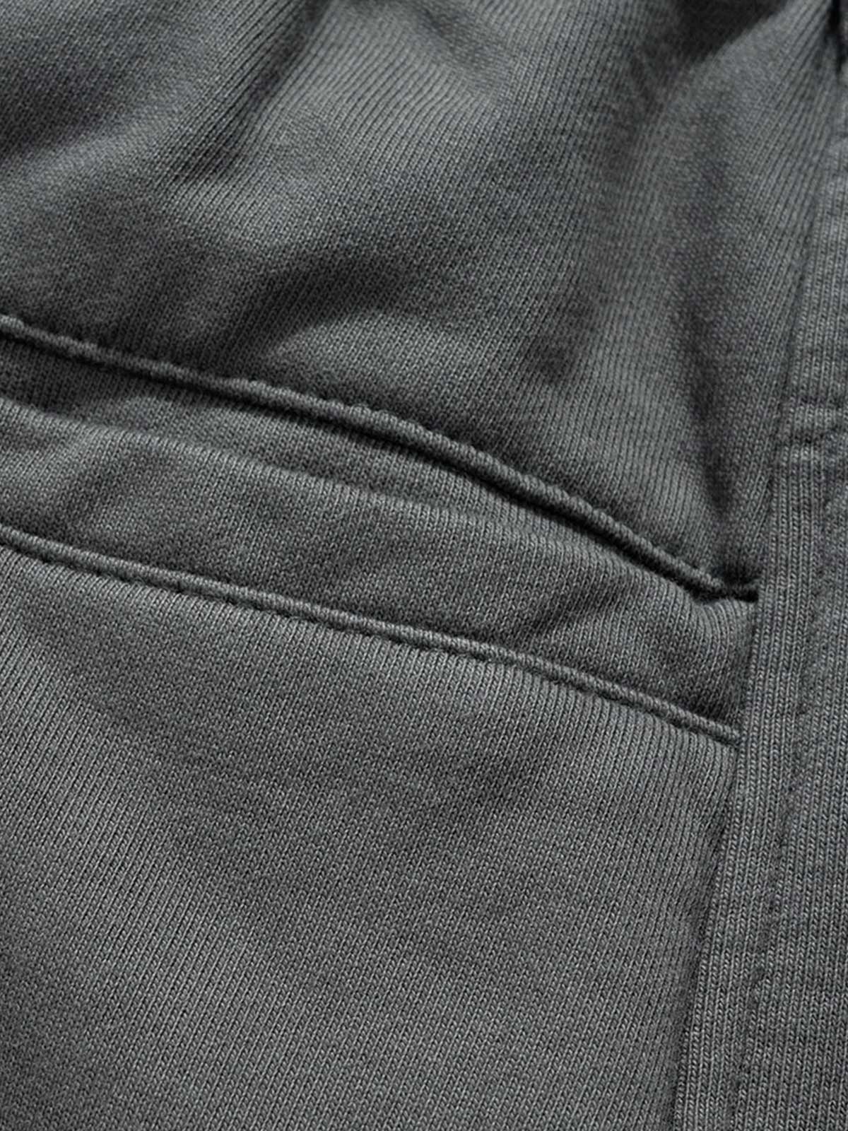 Retro Functional Zipper Slit Jort