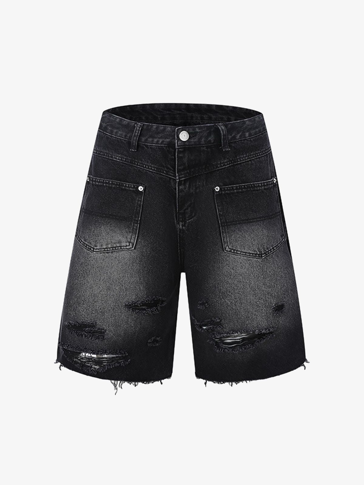 Distressed Ripped Denim Suit - 2460