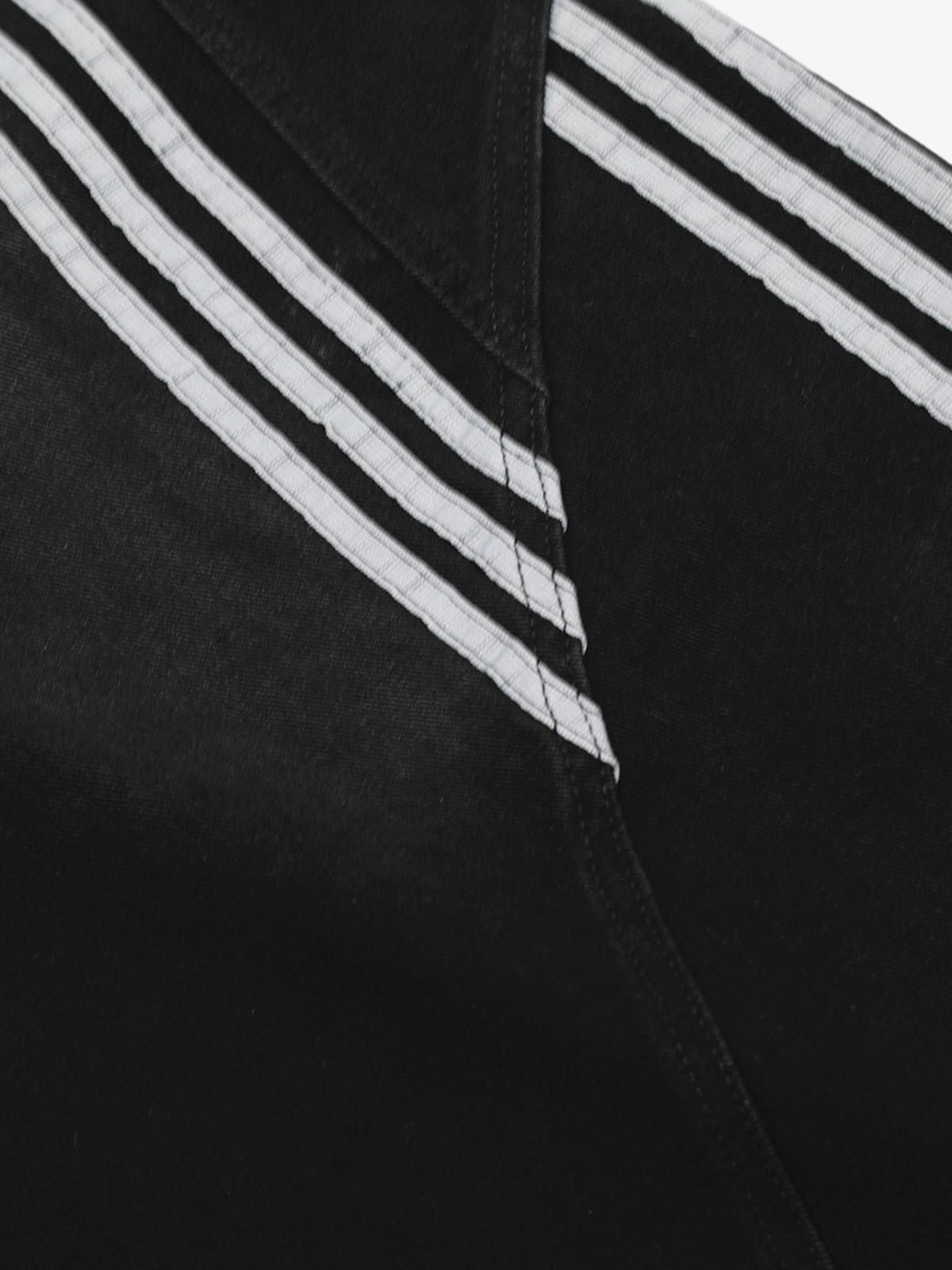 Striped Stitching Barrel Jeans - 2423