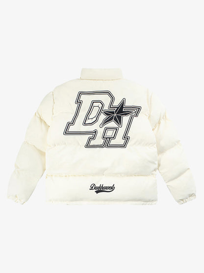 Jaqueta Puffer Retro Letter Down 1993