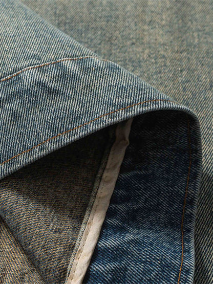 Jaqueta Embroidered Do-over Denim Jacket - 1911