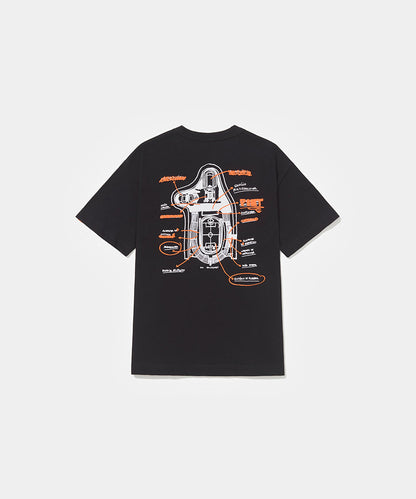 Piet + Pacaembu T-shirt - Black