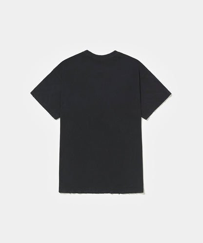 UEFA Distressed T-shirt Vintage Black