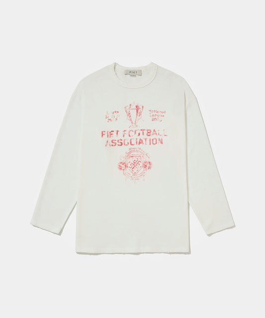 Football Association Long Sleeve T-shirt Bone White