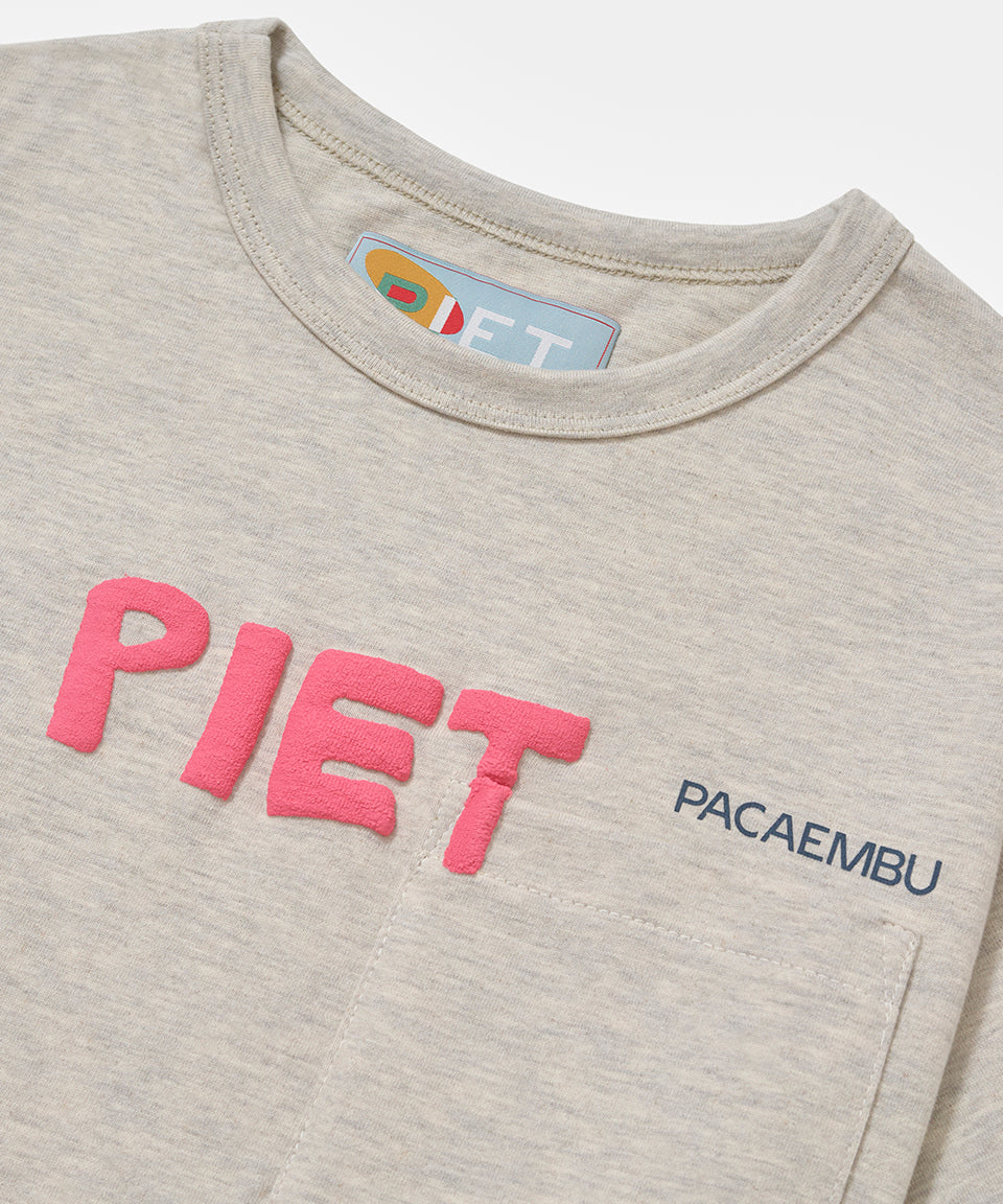 Piet + Pacaembu T-shirt - Grey