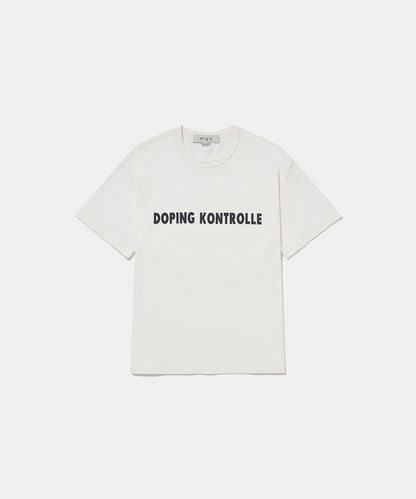 Doping Kontrolle T-shirt Bone White