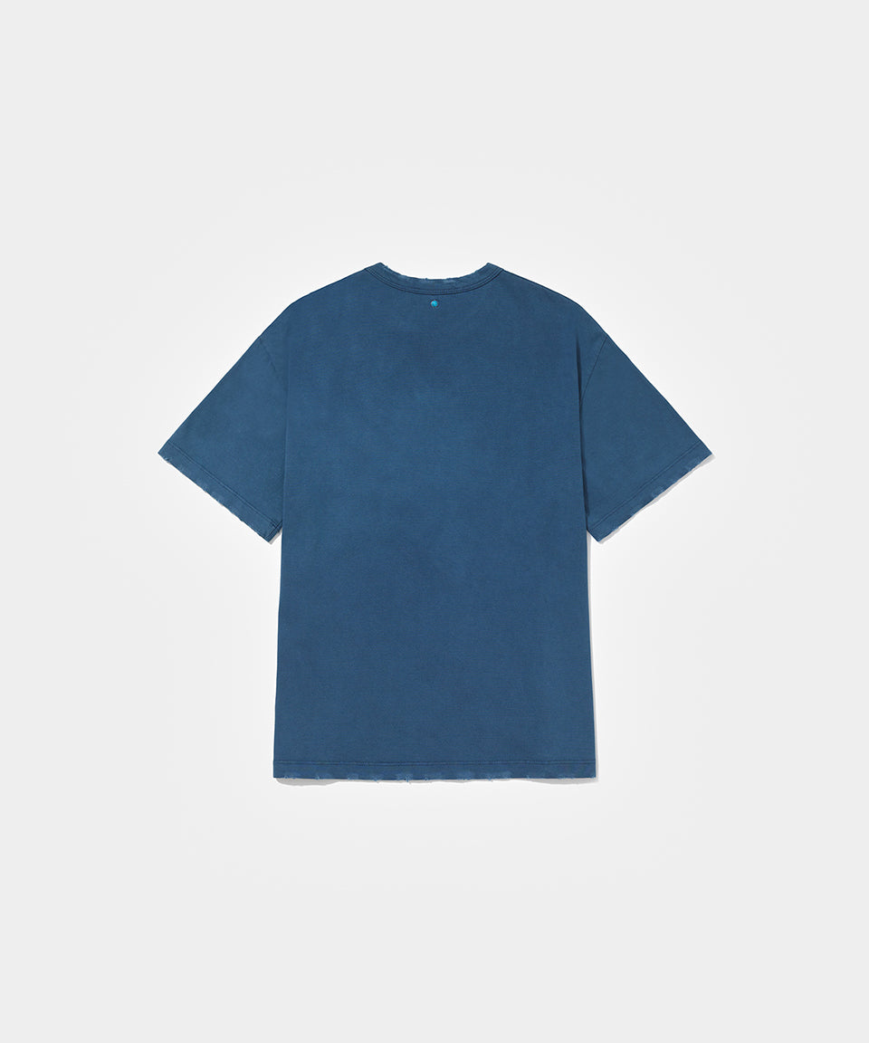Logo T-shirt Vintage Navy Blue