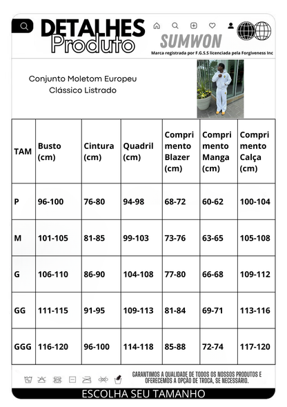 Conjunto Moletom Seleção Sueca de Futebol