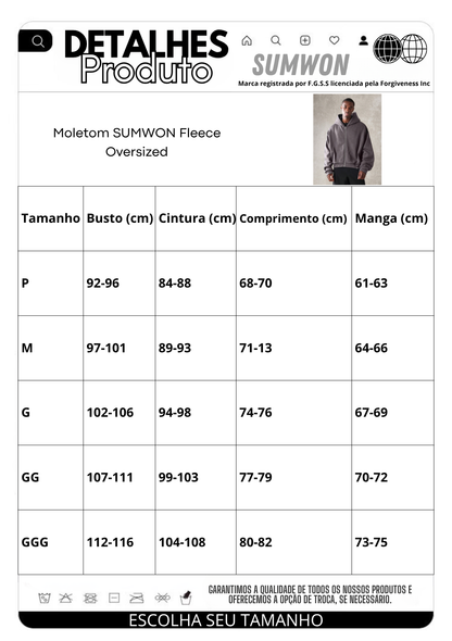 Moletom SMWN Fleece Oversized